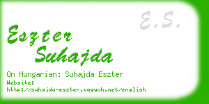 eszter suhajda business card